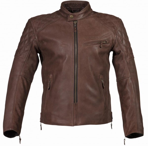 Triumph Arno quilted jacket bruin