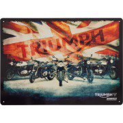 Triumph Union Jack bike metal sign